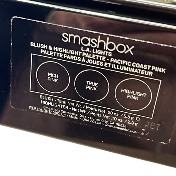 New Smashbox LA Lights Blush & highlight trio palette pacific coast pink - Picture 6 of 6